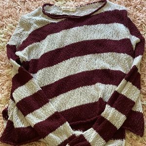 Red and white stripped- sweater from Hollister